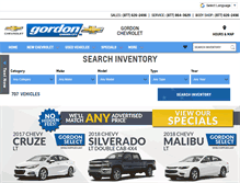 Tablet Screenshot of gordonchevrolet.com